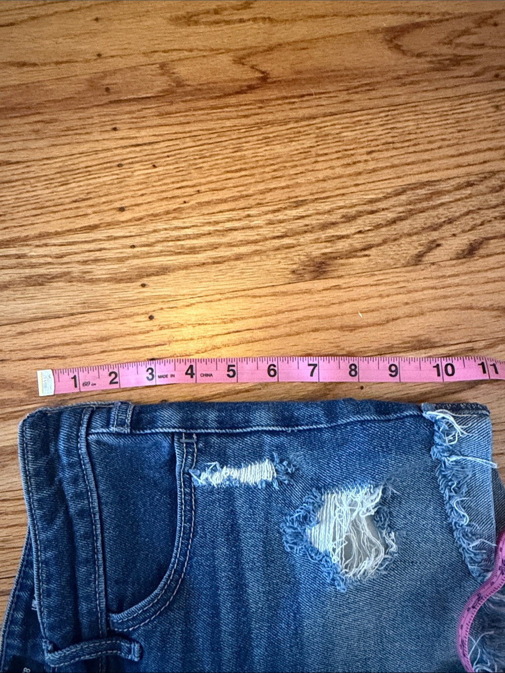 Hollister Y2K Low Rise Midi Short Distressed Vintage Stretch 28/7- Grunge - Picture 12 of 13